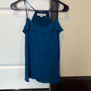 Loft Silky Blue Top, size S